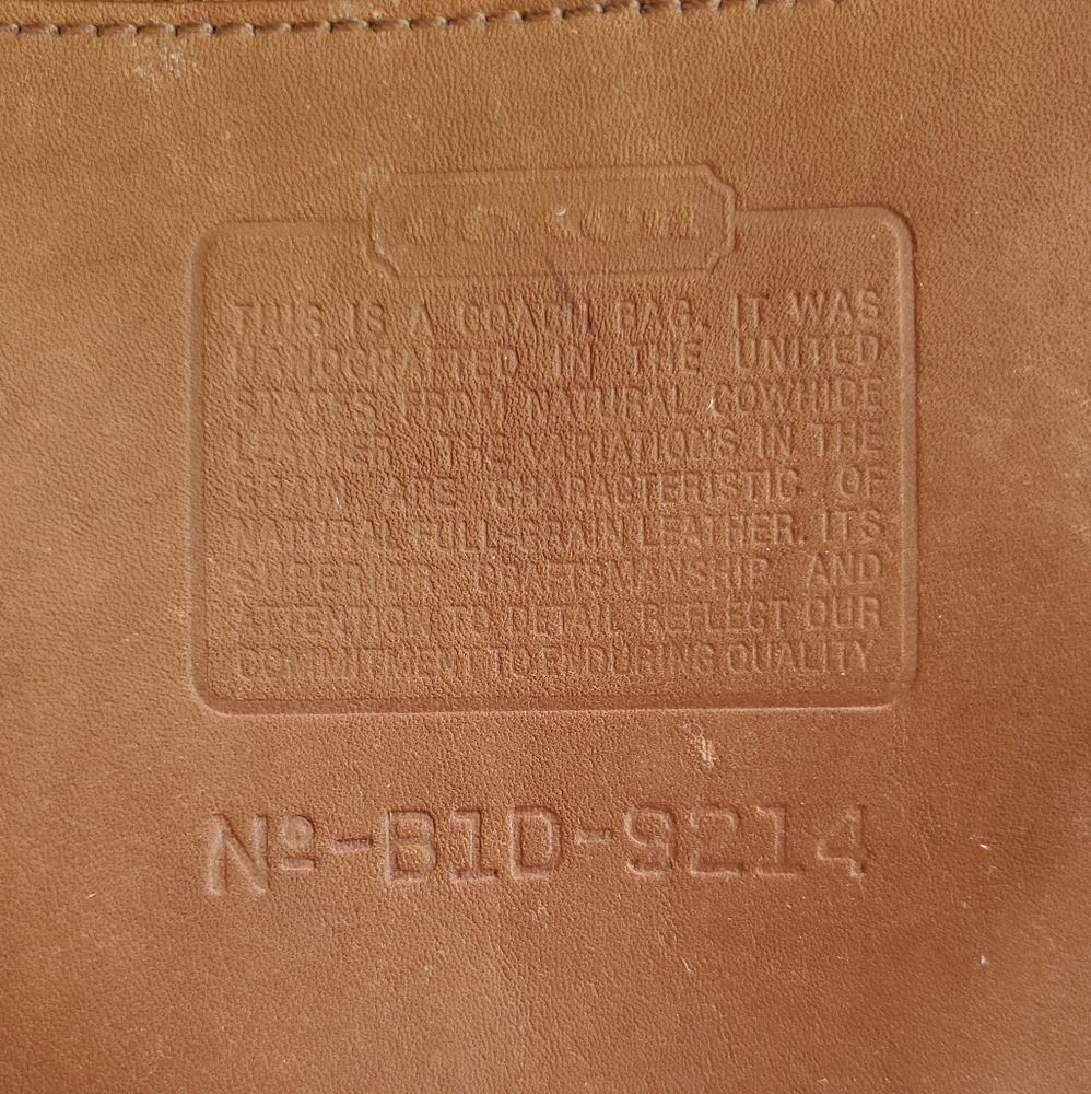 Vintage COACH COLOR-BLOCKED 💯 LEATHER Shoulder Bag Handbag Unique Classic Luxury - Picture 11 of 13